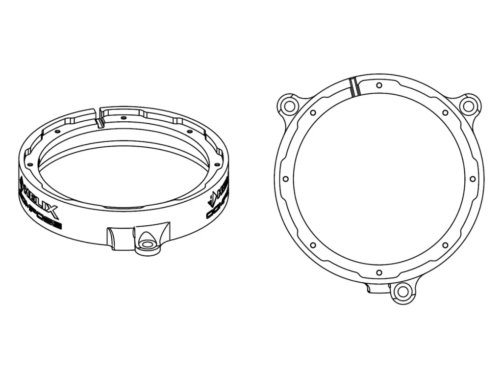 Podložky pod reproduktory do auta HELIX CFMK165 MB.4 (FDM)