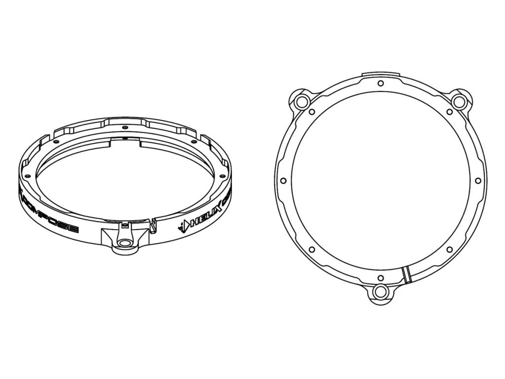 Podložky pod reproduktory do auta HELIX CFMK165 MB.5 (FDM)