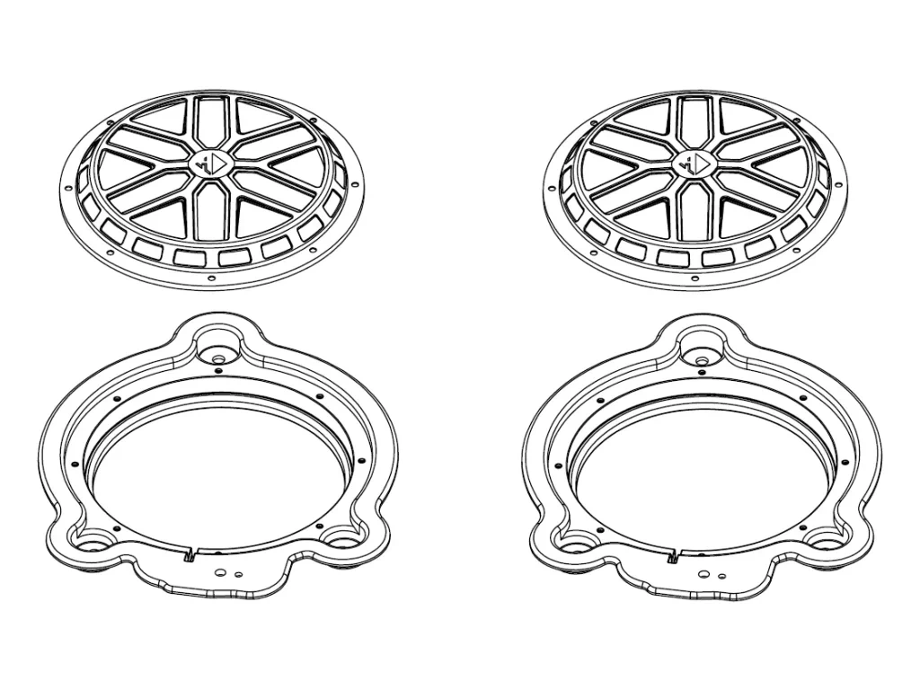 Podložky pod reproduktory do auta HELIX CFMK200 MB.4S
