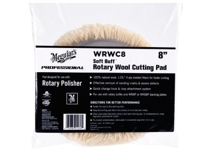 167514 meguiar s soft buff rotary wool pad 8 200 mm vlneny lestici kotouc urceny pro rotacni lesticku 8