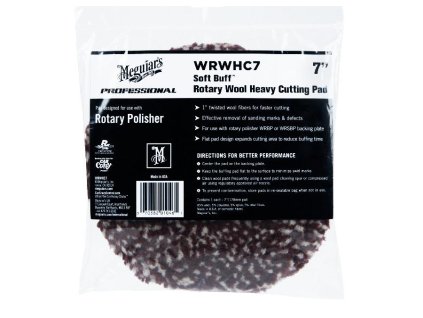 167517 meguiar s rotary wool heavy cutting pad 7 175 mm extra abrazivni vlneny lestici kotouc urceny pro rotacni lesticku 7
