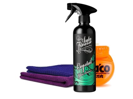 VELKÁ SADA TEKUTÝCH STĚRAČŮ A ČISTIČE OKEN AUTOMOBILU