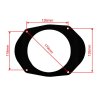 Adaptery repro 130mm Ford Mazda rozmery otvoru v automobilu