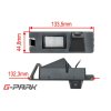 CCD parkovaci kamera Nissan Dacia rozmery