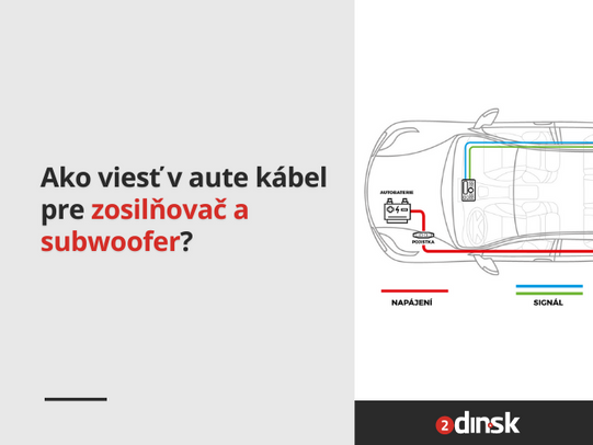 Ako viesť v aute kábel pre zosilňovač a subwoofer?