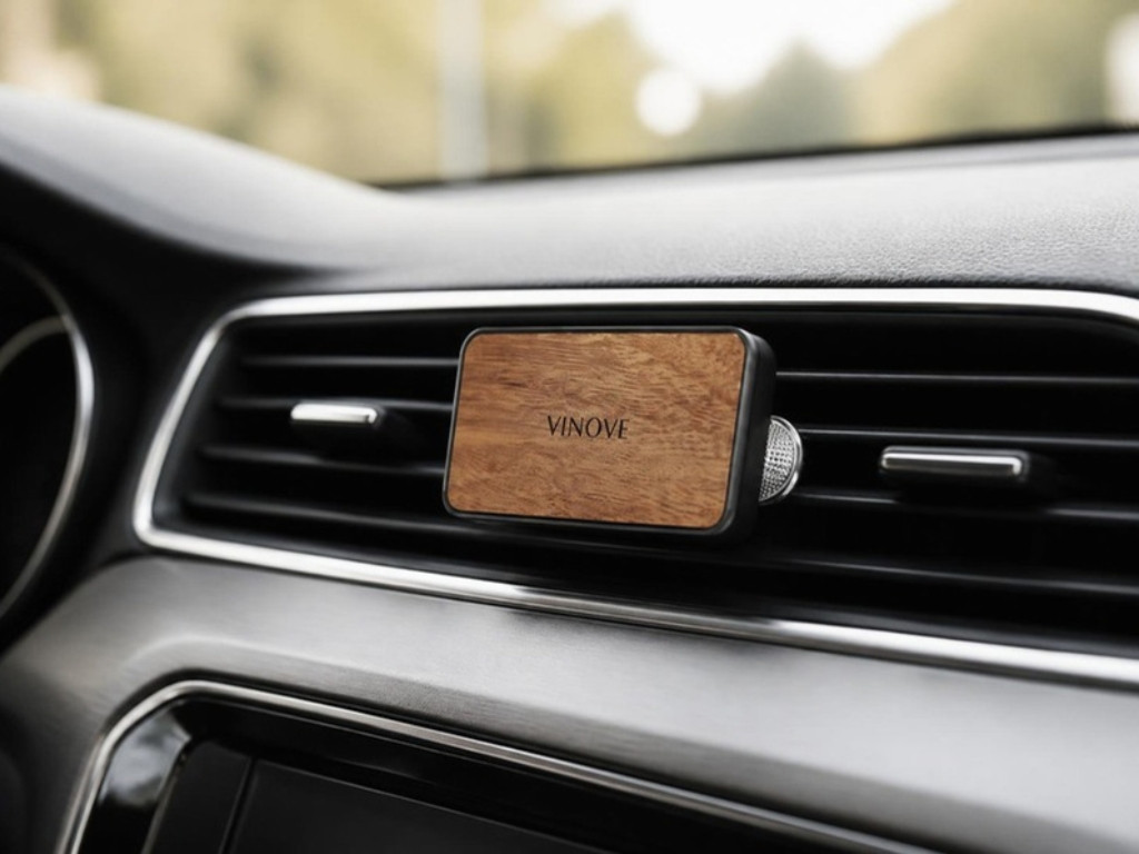 Vôňa do auta Vinove Prestige Milano zacvaknutá v mriežke ventilátora