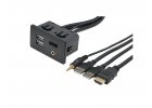 Univerzálne USB / AUX / HDMI konektory a prepojovacie káble