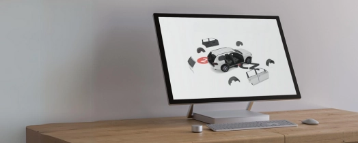 Konfigurátor odhlučnenia – 3D model auta s tlmiacimi materiálmi