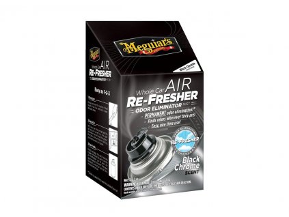 167100 meguiar s air re fresher odor eliminator black chrome scent cistic klimatizace pohlcovac pachu osvezovac vzduchu vune black chrome 71 g