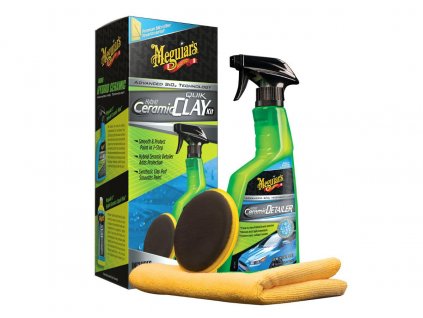167160 meguiar s hybrid ceramic quik clay kit sada pro dekontaminaci laku s hybridnim keramickym lubrikantem