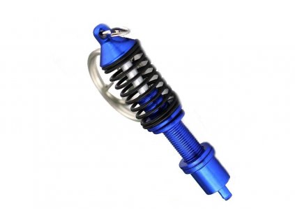 102856 privesek na klice modry tlumic s cernou pruzinou