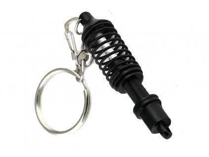 102859 privesek na klice cerny tlumic s cernou pruzinou