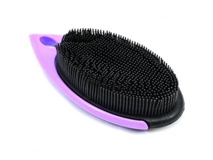 169059 poka premium shaggy purple rubber brush kartac na psi chlupy