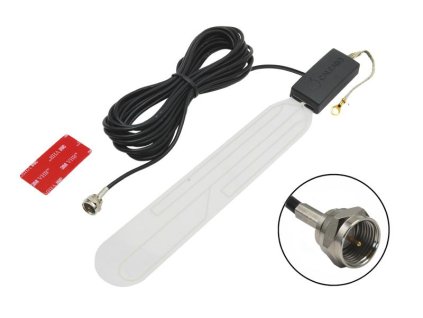 127985 vnitrni tv antena lepici na sklo