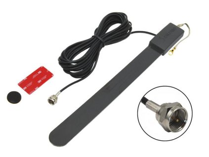 Vnitrni TV antena lepici na sklo 116