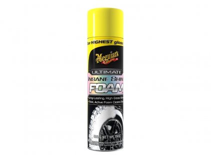 meguiars ultimate insane shine foam cistici pena a nejlesklejsi pripravek na ochranu pneumatik v sortimentu meguiars 425 g