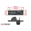 CCD parkovaci kamera Opel Antara rozmery