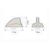 DAB stresni antena Shark2 (3)