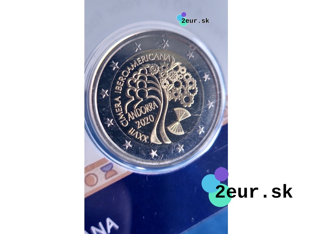 2 euro Andorra 2020 - Iberoamerický kongres (Proof)