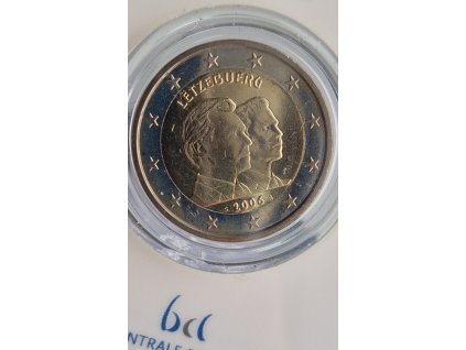 2 euro Luxembursko 2006 - 25. narodeniny Guillauma (BU karta)