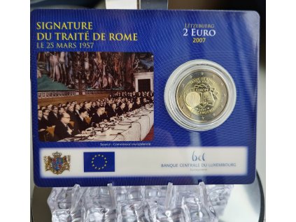 2 euro Luxembursko 2007 - Rímska zmluva (BU karta)