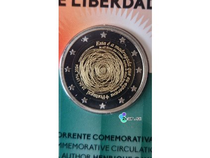 2 euro Portugalsko 2024 - 50. výročie revolúcie z 25. apríla 1974 (Proof)