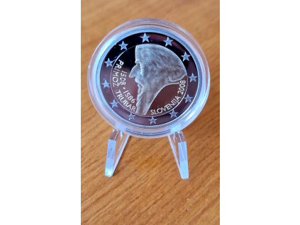 2 euro Slovinsko 2008 - 500. výročie narodenia Primoža Trubara (Proof v kapsli)