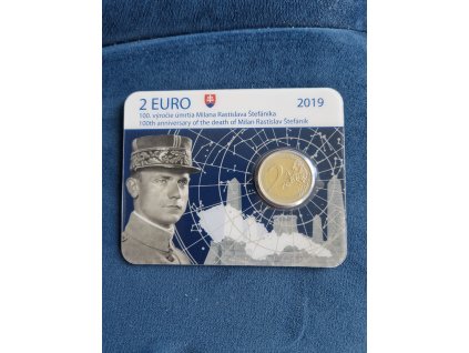 2 euro Slovensko 2019 - Milan Rastislav Štefánik (BU karta)