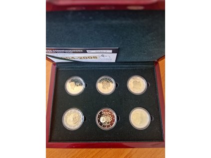 2 euro Luxembursko - PROOF set 2004 - 2008
