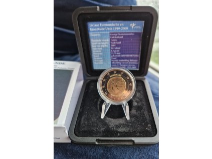 2 euro Holandsko 2009 - Európska menová únia - panáčik (Proof)