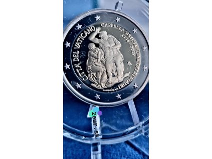 2 euro Vatikán 2019 - Sixtínska kaplnka (Proof)