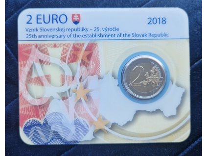 2 euro Slovensko 2018 - Vznik SR (BU karta)