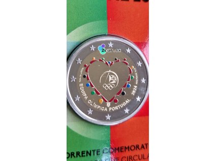 2 euro Portugalsko 2024 - Olympijský tím Portugalska Paríž (Farebná proof)