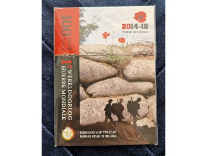 2 euro Belgicko 2014 - 1. svetová vojna (BU karta)