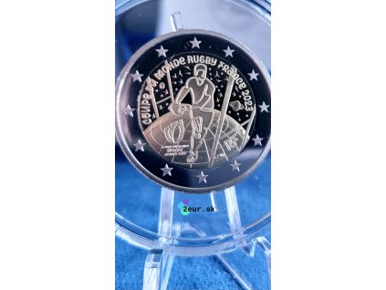 2 euro Francúzsko 2023 - MS v ragby (Proof)