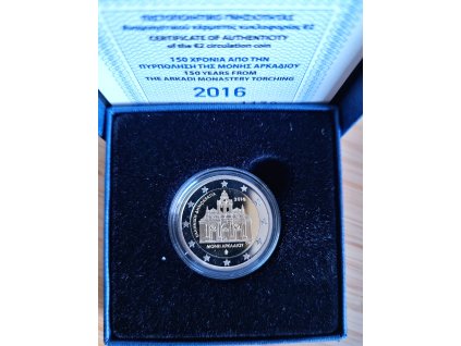2 euro Grécko 2016 - Arkadi (Proof)