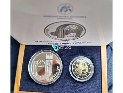 2 euro Slovensko 2018 - 25. výročie vzniku Slovenskej republiky (Proof dvojička)