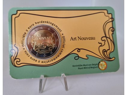 2 euro Belgicko 2023 - Art Nouveau v Bruseli (BU karta)
