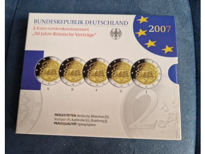 2 euro Nemecko 2007 - Rímska zmluva (Proof)