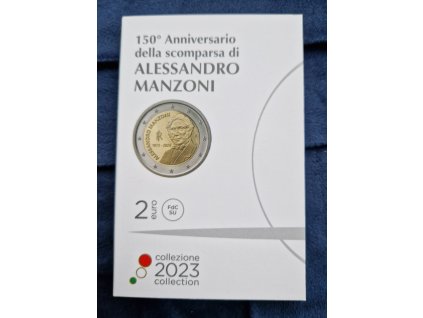 2 euro Taliansko 2023 - Manzoni (BU karta)