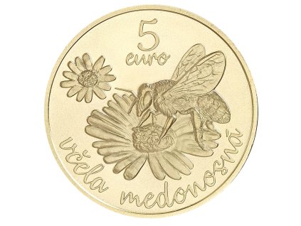 5 euro Slovensko 2021 - Včela Medonosná