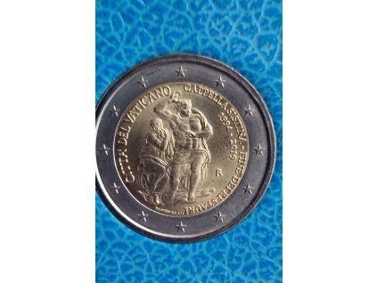 2 euro Vatikán 2019 - Sixtínska kaplnka (BU karta)