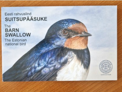 2 euro Estónsko 2023 - Lastovička - Estónsky národný vták (BU karta)