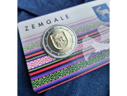 2 euro Lotyšsko 2018 - Zemgale (BU karta)