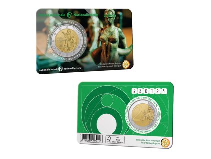 2 euro Belgicko 2025 - Národná lotéria (BU karta)