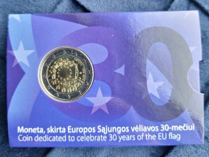 2 euro Litva 2015 - Vlajka (BU karta)