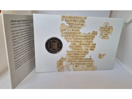 2 euro Estónsko 2025 - Text v Estónčine (BU karta)