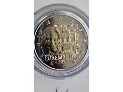 2 euro Luxembursko 2023 - Parlament (BU karta)