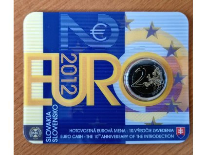 2 euro Slovensko 2012 - 10 rokov eurových bankoviek a minci (BU karta)