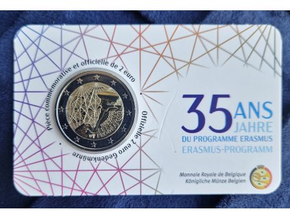 2 euro Belgicko 2022 - Erazmus (BU karta)